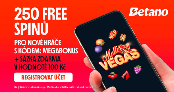 250 free spinů za registraci u Betana