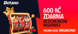 Zadejte při registraci kód MEGABONUS a získáte bonus v celkové hodnotě 600 Kč.