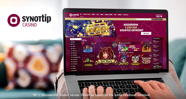 SYNOT TIP casino – registrace a přihlášení online