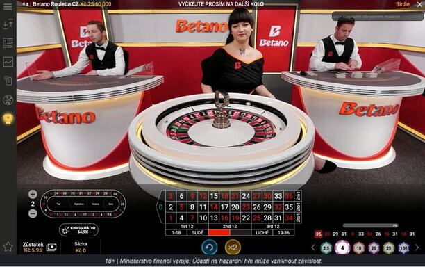 Betano live casino ruleta